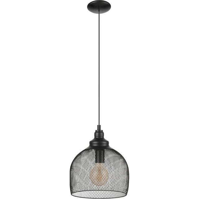 Hanging Ceiling Pendant Light Black Wire Mesh Shade 1 x 60W E27 Feature Lamp