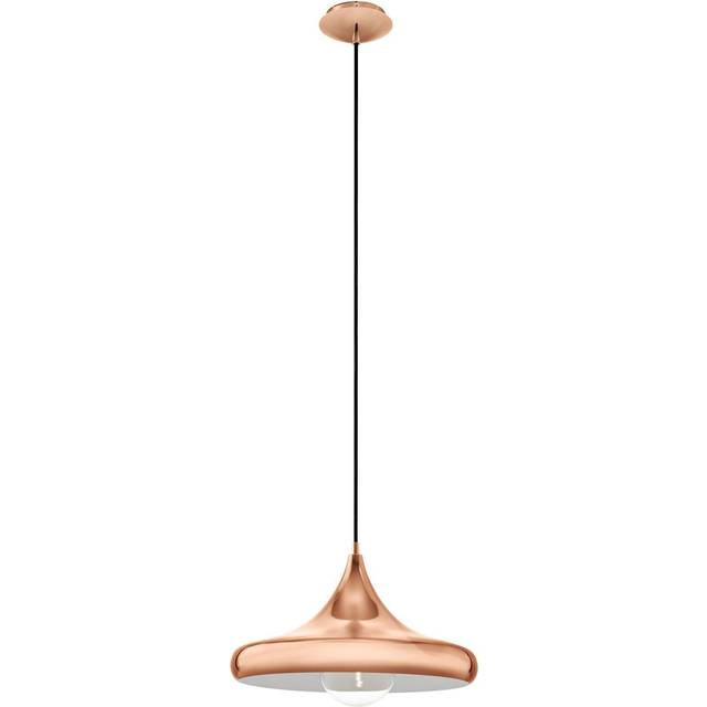 Hanging Ceiling Pendant Light Sleek Copper Shade 1x 60W E27 Hallway Feature