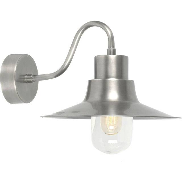 Outdoor IP44 1 Bulb Wall Light Lantern Antique Nickel LED E27 100W