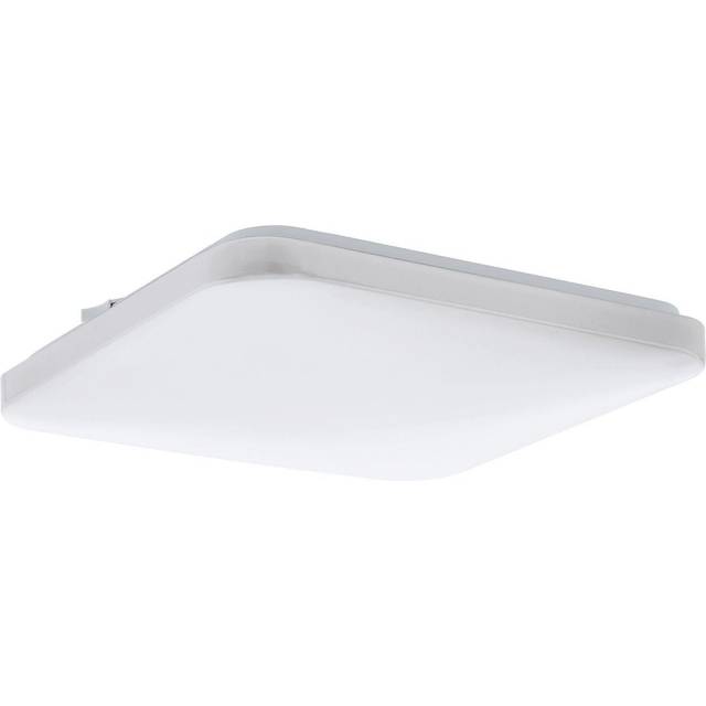 Wall Flush Ceiling Light Colour White Shade Square White Plastic Bulb LED 17.3W