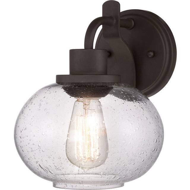 Wall Light Sconce Clear Shade Traditional Filament Old Bronze LED E27 60W Bulb