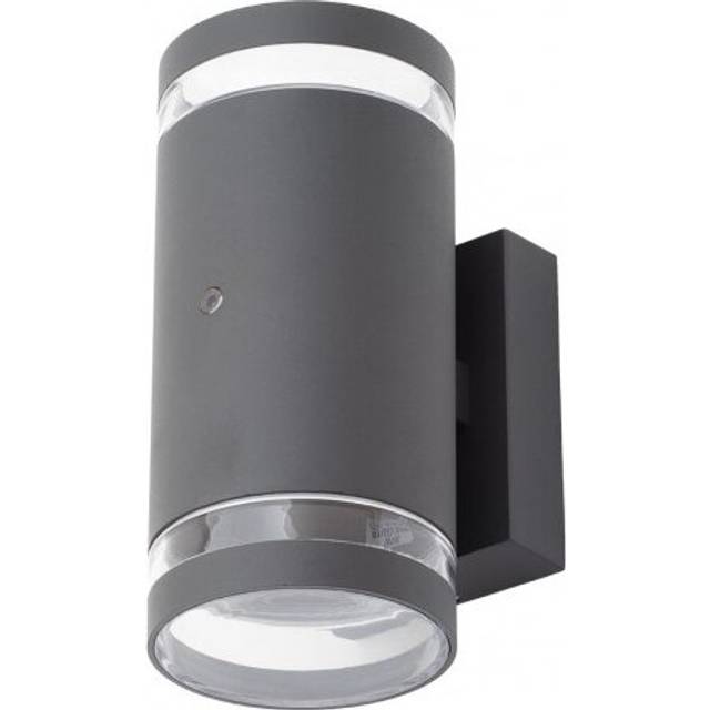 Litecraft Helo Up Down Outdoor Wall Light With Photocell - Anthracite
