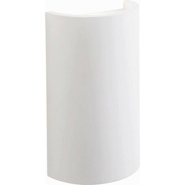 Up & Down LED Wall Light Primed White (Ready for Paint) Curved Lamp Fitting Kit