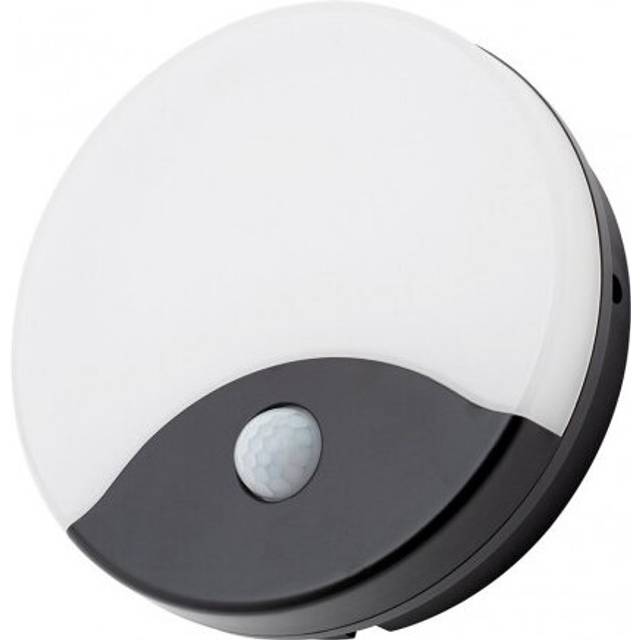 Litecraft Alford Outdoor LED Wall Light With PIR Motion Sensor - Black