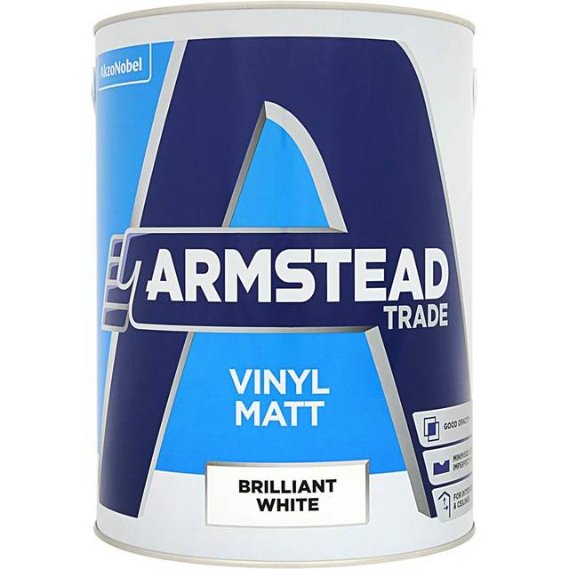 Armstead Trade Vinyl Matt Paint Brilliant White 5L