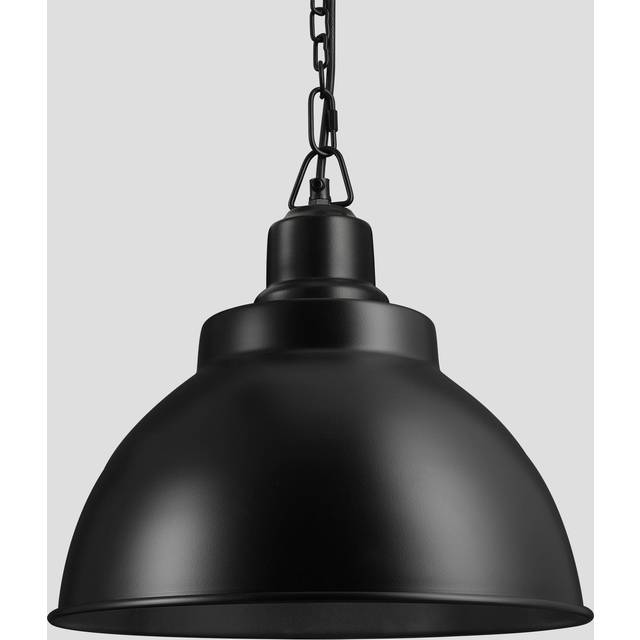 Brooklyn Dome Pendant Light - Black - 13 inch, Black Chain Holder