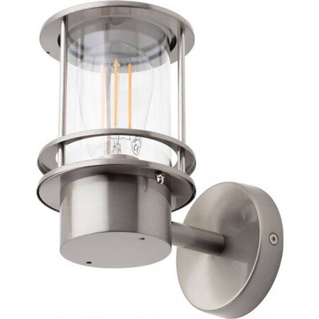 Litecraft Narvas Wall Light Outdoor Miners Lantern - Stainless Steel