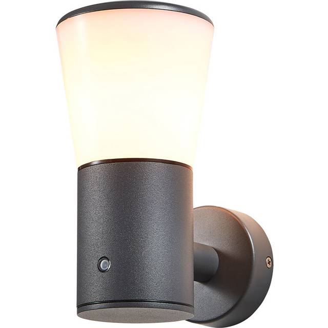 Litecraft Altair Wall Light Outdoor Anthracite Lantern With Photocell