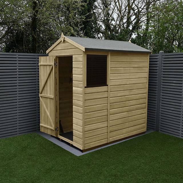 Beckwood 4x6 Apex Shed - 1 / Without Base / No Installation