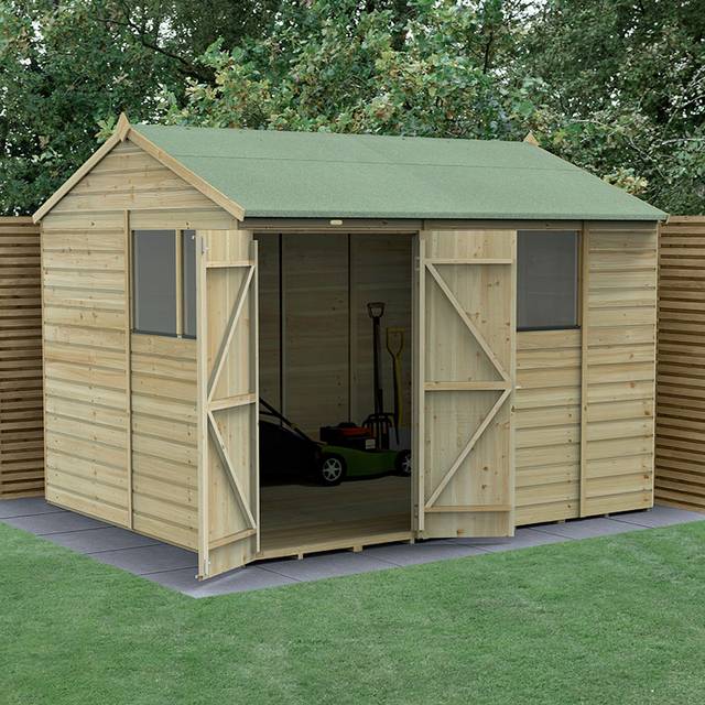 Beckwood 10x8 Reverse Apex Shed - No Installation / Without Base / 4