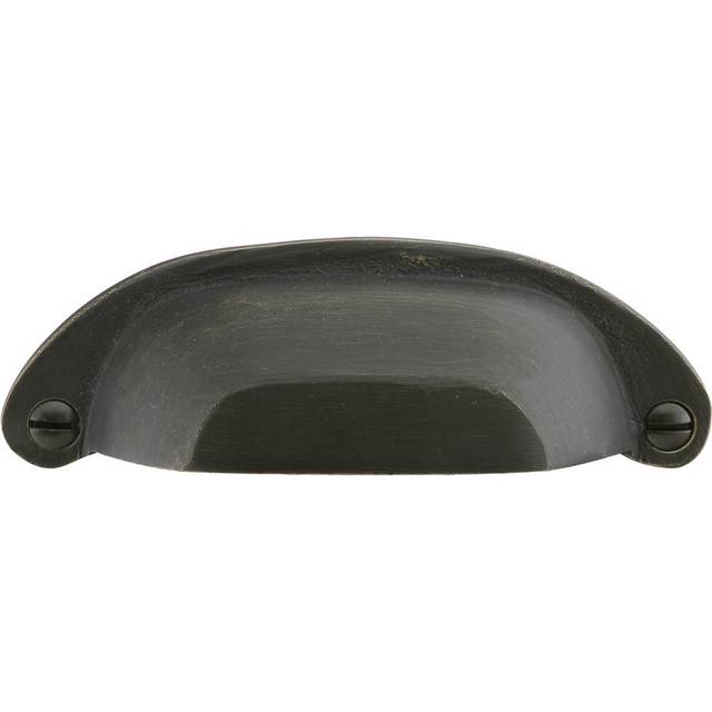 Emtek 86327MB 4 in. Bronze Ranch Bin Pull, Medium Bronze
