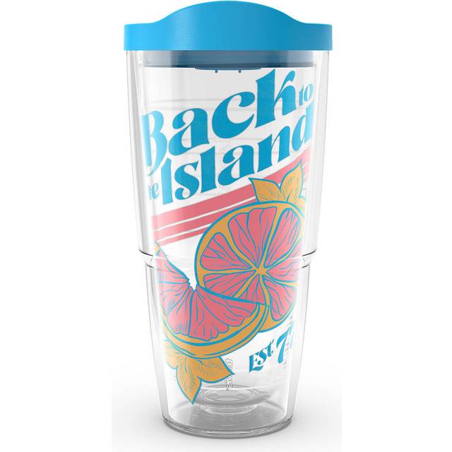 Tervis Margaritaville  Back to the Island Made in USA Double Walled Insulated Tumbler Travel Cup Keeps Drinks Cold  Hot  24oz