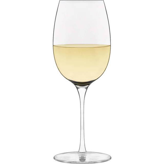 Libbey Signature White Wine Glasses Set of 4  Elegant  Dishwasher Safe Glass Wine Glasses  Party Wine Glasses for Birthdays  Weddings  & More
