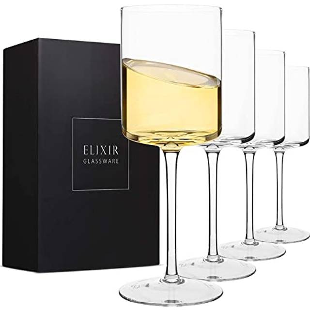 Glassware Crystal Wine Glasses - Set of 4 - 14 oz Stemware