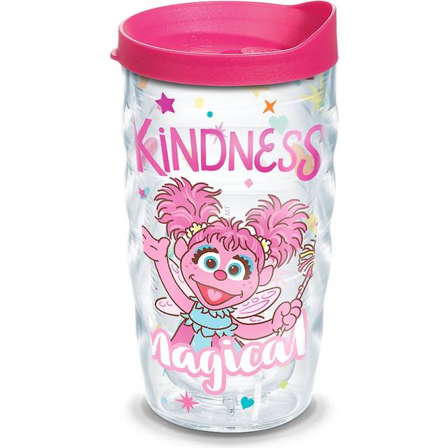 Tervis Sesame Street Made in USA Double Walled Insulated Tumbler Travel Cup Keeps Drinks Cold & Hot  10oz Wavy  Abby Cadabby Kindness