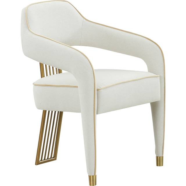 Corralis Performance Dining Chair - Linen/Stainless Steel/Wood - L57.9 x W57.9 x H80 cm - Cream