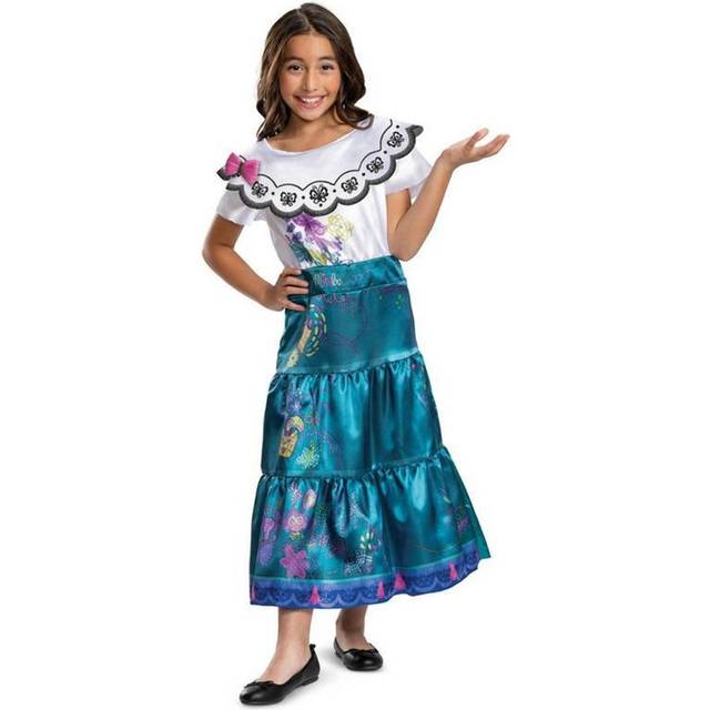 Kids disney official deluxe mirabel costume girls encanto princess fancy dress