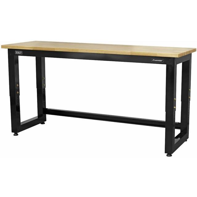 Sealey APMS22 Steel Adjustable Workbench with Wooden Worktop 1830m...