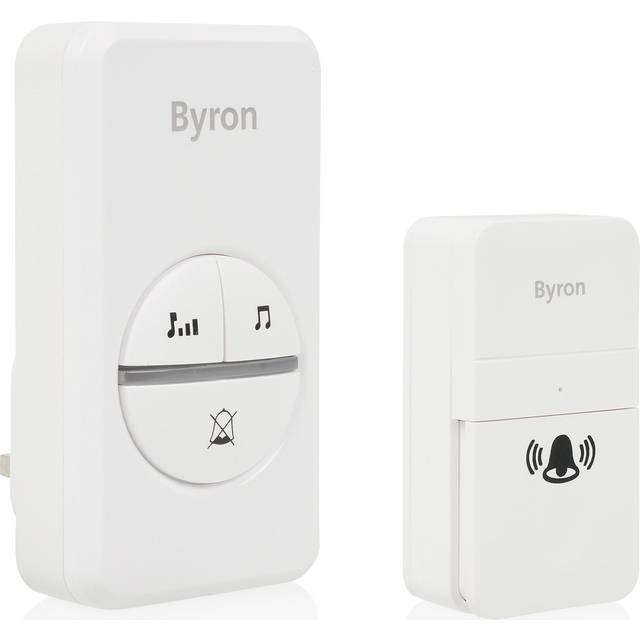 Byron DBY-23442BS 100m Plug-In Doorbell - Single, White