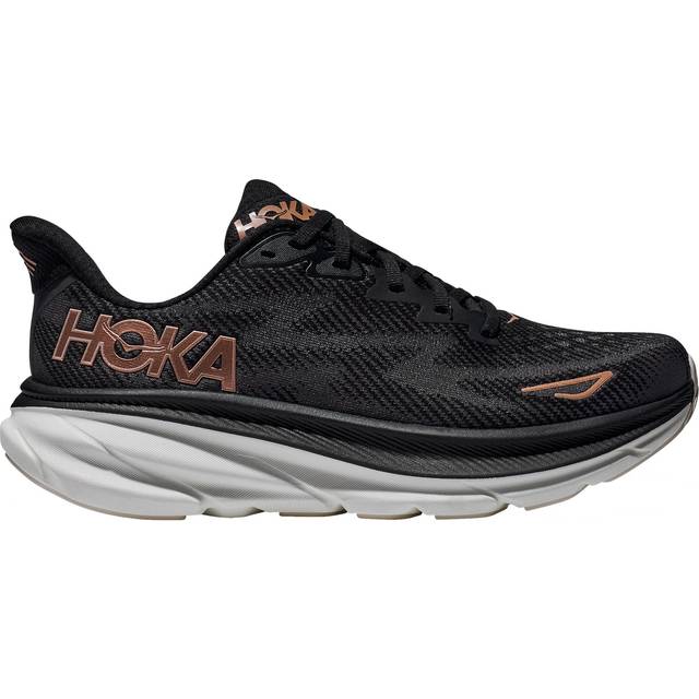 Hoka Womens Clifton 9 (Svart (BLACK/ROSE GOLD) 43 1/3)