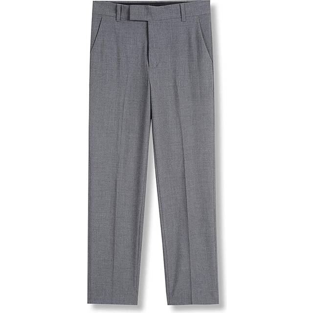 Calvin Klein Boys' Big Flat Bi-Stretch Dress Pant  Straight Leg Fit &