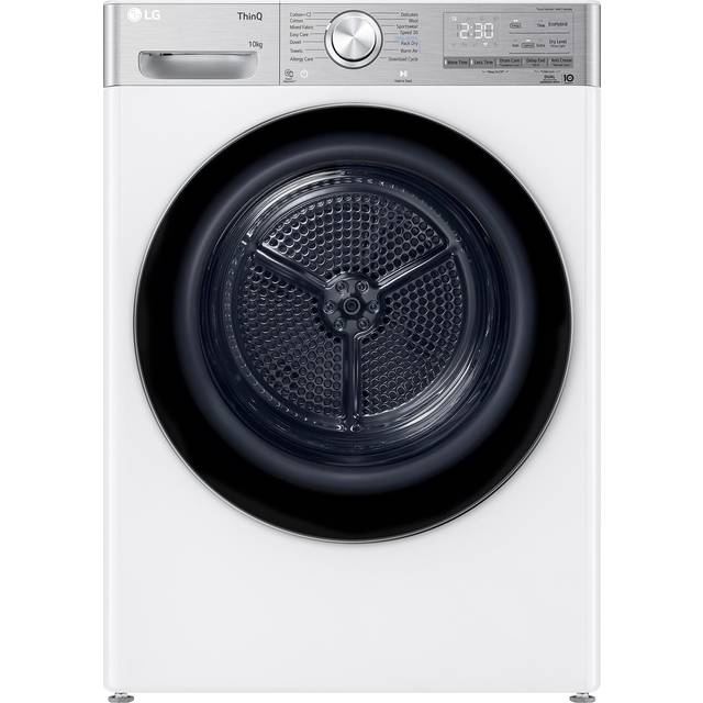 LG FDV1110W 10kg Eco Hybrid Heat Pump Condenser Tumble Dryer - WHITE