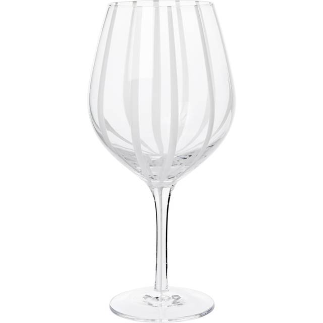 Striped Red Wine Glass, 65 cl