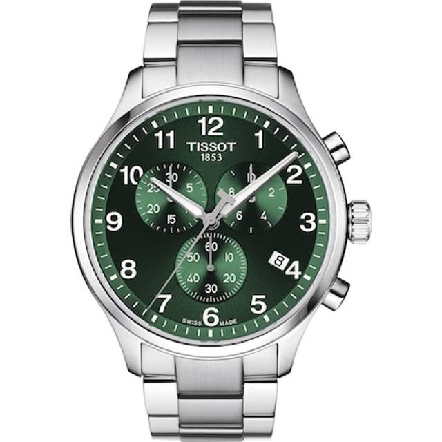 Tissot Men's Chrono XL Classic Chronograph Date Bracelet Strap Watch, Silver/Blue