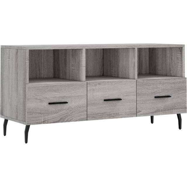 vidaXL TV Cabinet Grey Sonoma 102x36x50 cm Engineered Wood