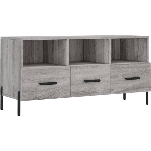 vidaXL TV Cabinet Grey Sonoma 102x36x50 cm Engineered Wood