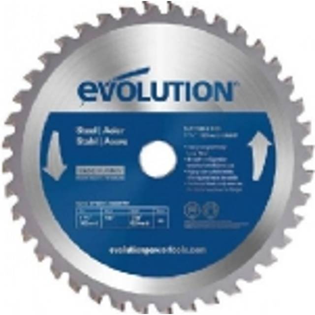 Evolution - 185mm Mild Steel Cutting 40 Tooth Tungsten Carbide Tipped Blade (For Mitre Saws Only)