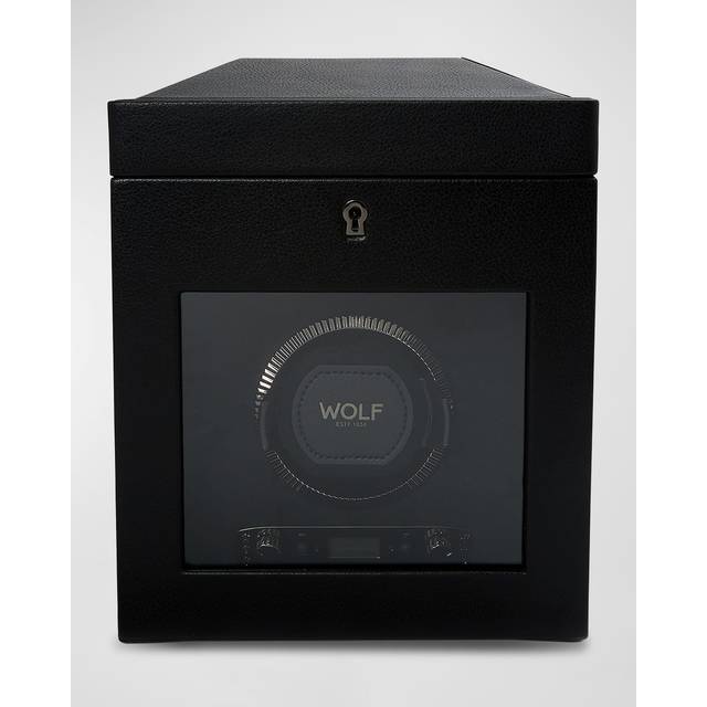 WOLF British Racing Vegan Leather 1 Module Watch Winder With Storage