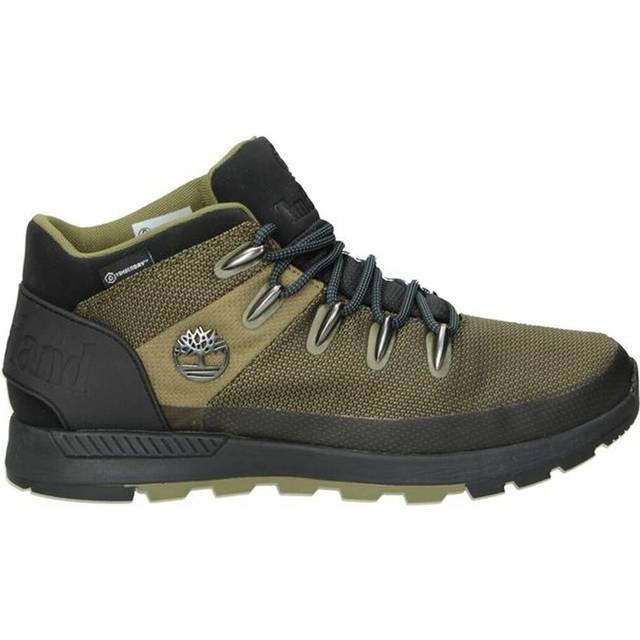 Timberland Men's Sprint Trekker Mid Waterproof Canvas Boots - UK 7 - Green