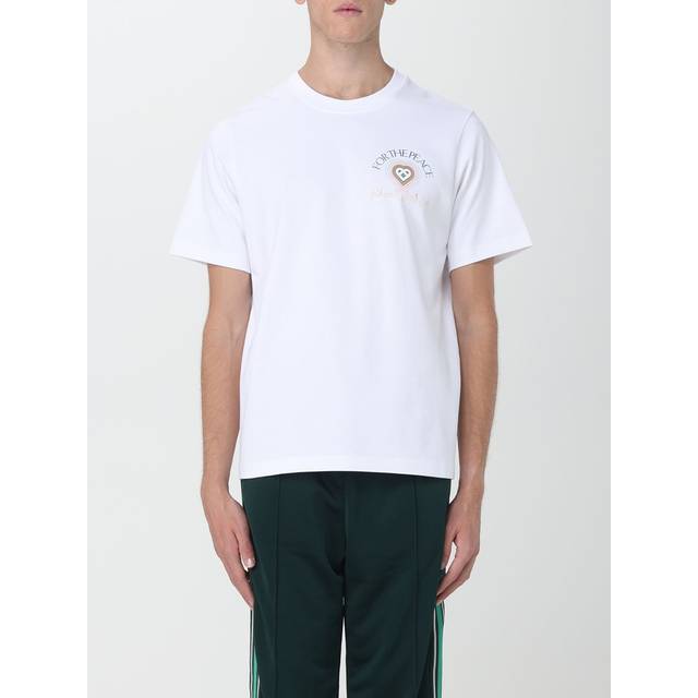 Men's Men's White Casablanca For The Peace Printed T-Shirt - Size: 38