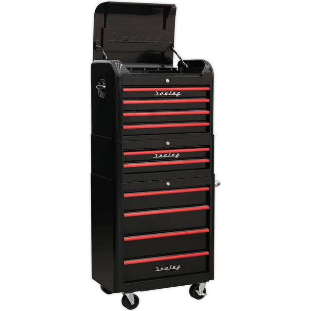 Sealey AP28COMBO2BR Retro Style Topchest, Mid-Box & Rollcab Combin...