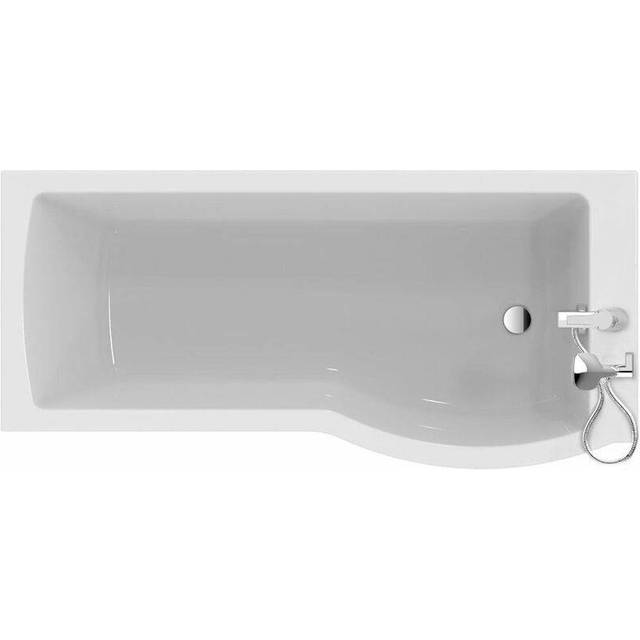 Ideal Standard Tempo Arc 170Cm X 80Cm Idealform Shower Bath. Right Hand, No Handgrips, No Tapholes, White