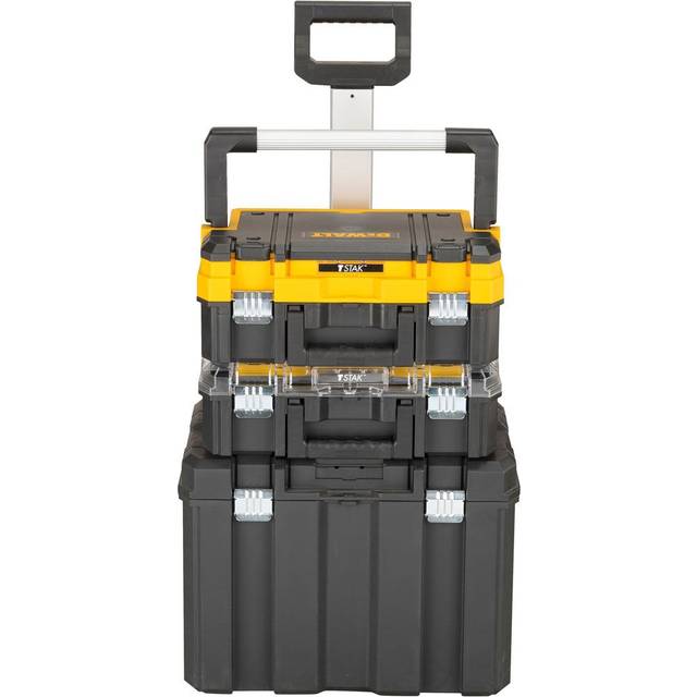 Dewalt DWST1-81049 TStak Tower Rolling Mobile Tool Storage Boxes - 2 Tstak Cases
