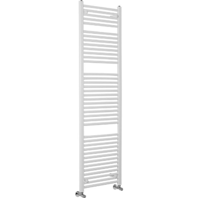 Bergen 1800 x 500mm Straight White Heated Towel Rail