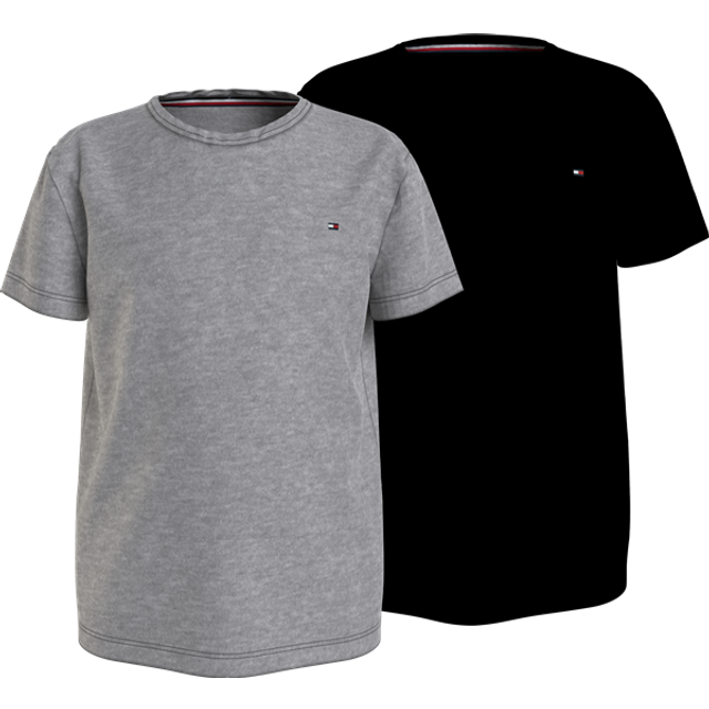 Tommy Hilfiger Boys 2 Pack of Short Sleeve T-Shirts - Multi, Multi, Size 10-12 Years - Print - 10-12 YEARS