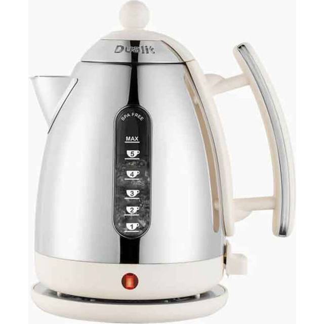 Dualit Lite Kettle - 1.5L Jug Kettle - Polished with Gloss White, High Gloss Finish - Fast Boiling Kettle by Dualit - 72015