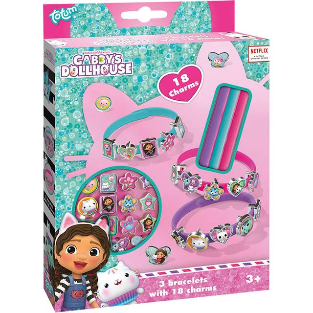 Gabby'S Dollhouse 18 Charms And 3 Bracelets - One Colour