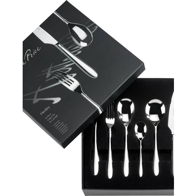 Henley 42 Piece 18/10 Stainless Steel Cutlery Set, Service for 6 (42)