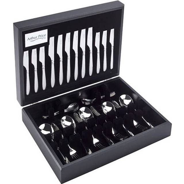Signature 'Henley' Stainless Steel 58 Piece 8 Person Canteen Cutlery Set - Grey - One Size