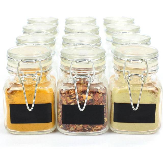 Mini Glass Spice Jars - Pack of 12 | M&W