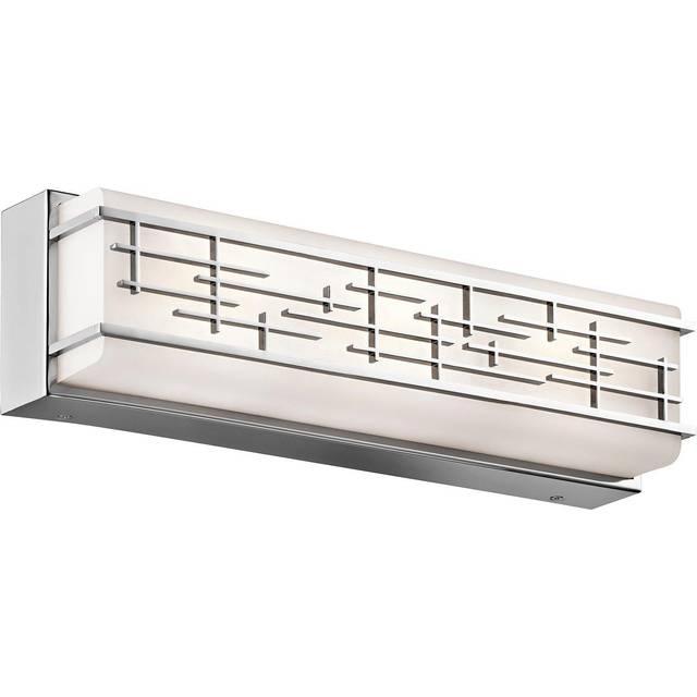 Outdoor IP44 3 Bulb Wall Light Sconce Chrome LED 21W Bulb Outside External
