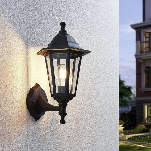 Lindby - Nane Outdoor Wall Lamp Black