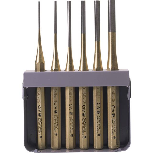 Octagonal Parallel Pin Punch Set, 150mm (6 Piece)