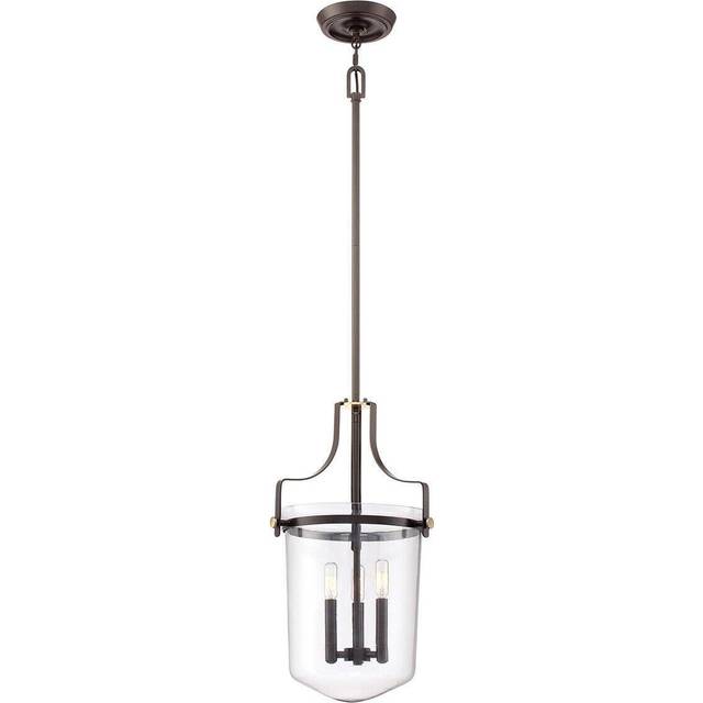 3 Bulb Ceiling Pendant Light Fitting Western Bronze LED E14 40W Bulb