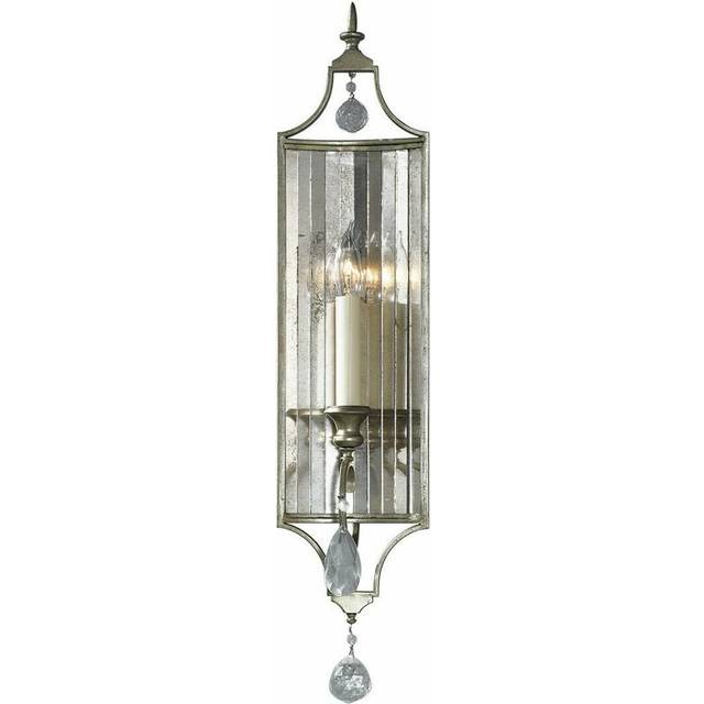 Wall Light Crystal Balls Hand Painted Gilded Silver Gilded Silver LED E14 60W