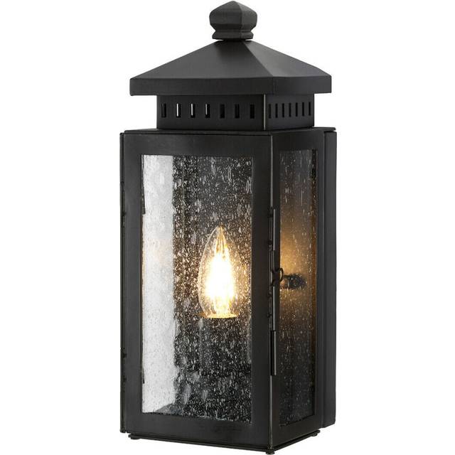 IP43 Wall Light Sconce Old Bronze LED E14 60W Bulb Outside External d01949